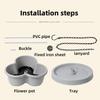 Stackable Flower Pot Vertical Garden Planter with Water Drainage Multi-tier Planter Tray with Wheels for Growing Vegetables And Succulents