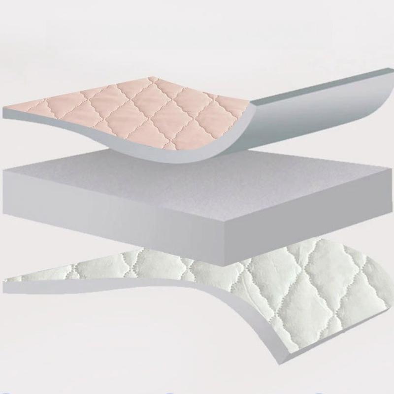 Multi-specification Rhombus Grid Bed Sheet Skin Friendly Brushed Cotton Clip Waterproof Bedsheet Sweat Absorbing and Breathable Mattress Cover