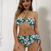 2025 Women's Sexy Halter Bikini Set: High-waisted, Cross-border, Beach Swimwear.