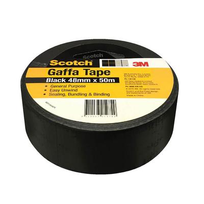 Ruban adhésif utilitaire Scotch Gaffa noir (48 mm x 50 m)