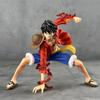 One Piece Red Coat And Straw Hat Battle Style Luffy Anime Action Figures Pvc Statue Collection Model Toy Birthday Ornamen Gifts