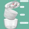 Household Salad Dryer Salad Spinner Vegetable Dehydrator Multi-Function Absorbent Basket Manual Vegetable Dryer Kitchen