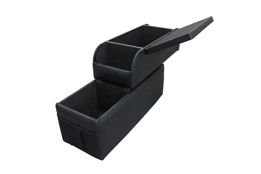 Ito Seisakusho Quality Console Armrest Console Box for Toyota Noah/Voxy, Black, QC-1