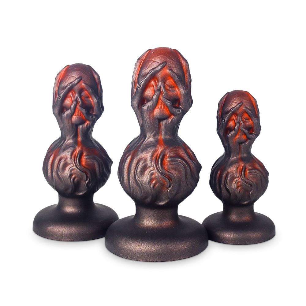 Alien Skull Anal Plugs Female Comfort Dildo Extra Long Male Anal Plug Anal Expansion Erotica Masturbator