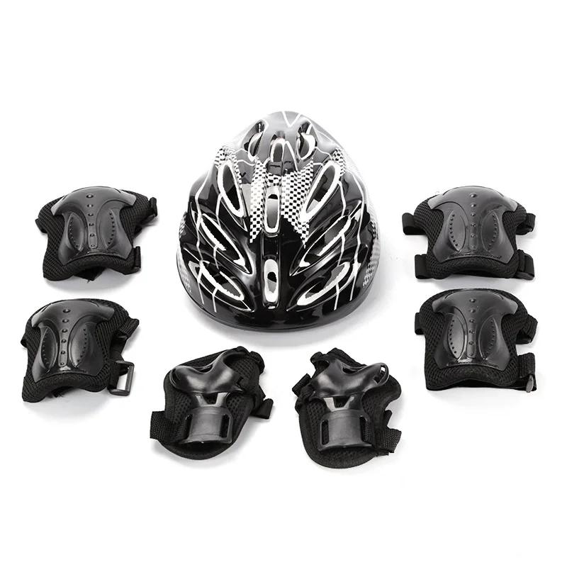 Шлемы Мужские и Женские Спортивные Велосипедные Шлемы Взрослые Защитное Снаряжение Для Активного Отдыха Наколенники Для Катания На Роликах
