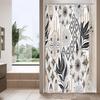 Boho Floral Shower Curtain, Tropical Leaves Fabric Cloth Shower Curtains for Chic Elegant Bathroom Decor, Modern  Curtain