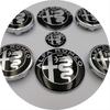 7pcs 74mm Car Hood Trunk Steering Wheel Badge for Alfa Romeo Brera 159 New Spider Giulietta 156 Mito Giulia 147 Wheel Center Cap