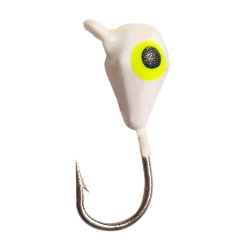 Cross 5-Color Diamond Brushed Lead Head Fishing Hook 1.2g Micro-Lure for Ice Fishing with Soft Bait