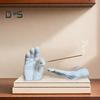 Hand Incense Stick Holder Ash Catcher Resin Gesture Incense Burner Home Office Meditation Yoga Relaxation Home Office Decoration Ornament