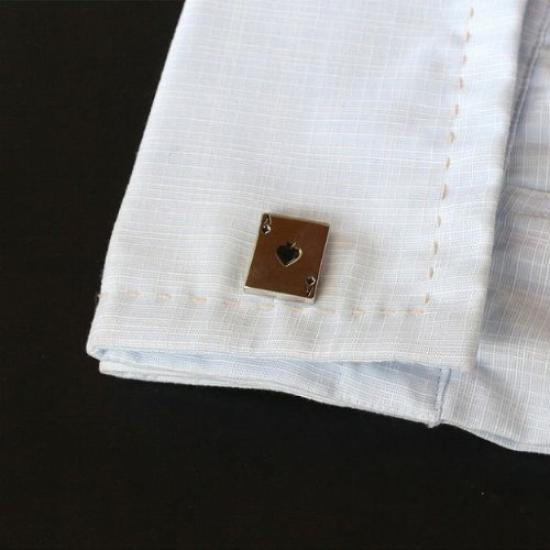 Kamakura Manschettenknöpfe Werkstatt Pik Ass Karten Manschettenknöpfe sc028 (Manschettenknöpfe)