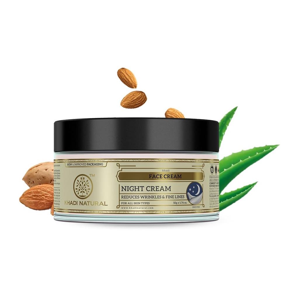 KHADI NATURAL Nachtcreme, 50 g, 3er-Pack