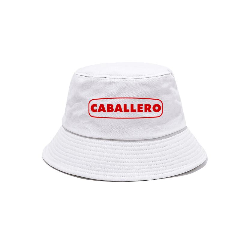 Caballero Bucket Hat Cap Unisex Women Unisex Panama Cap Outdoor Summer Cotton Caballero Motorcycle Bob Caps MZ