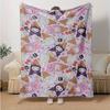 1pc Ice Cream Sanrio Character Design Blanket, Seasonal Universal Home Decorative Throw, Living Room, Travel, Camping, Car Blankets, Beach, Office Nap