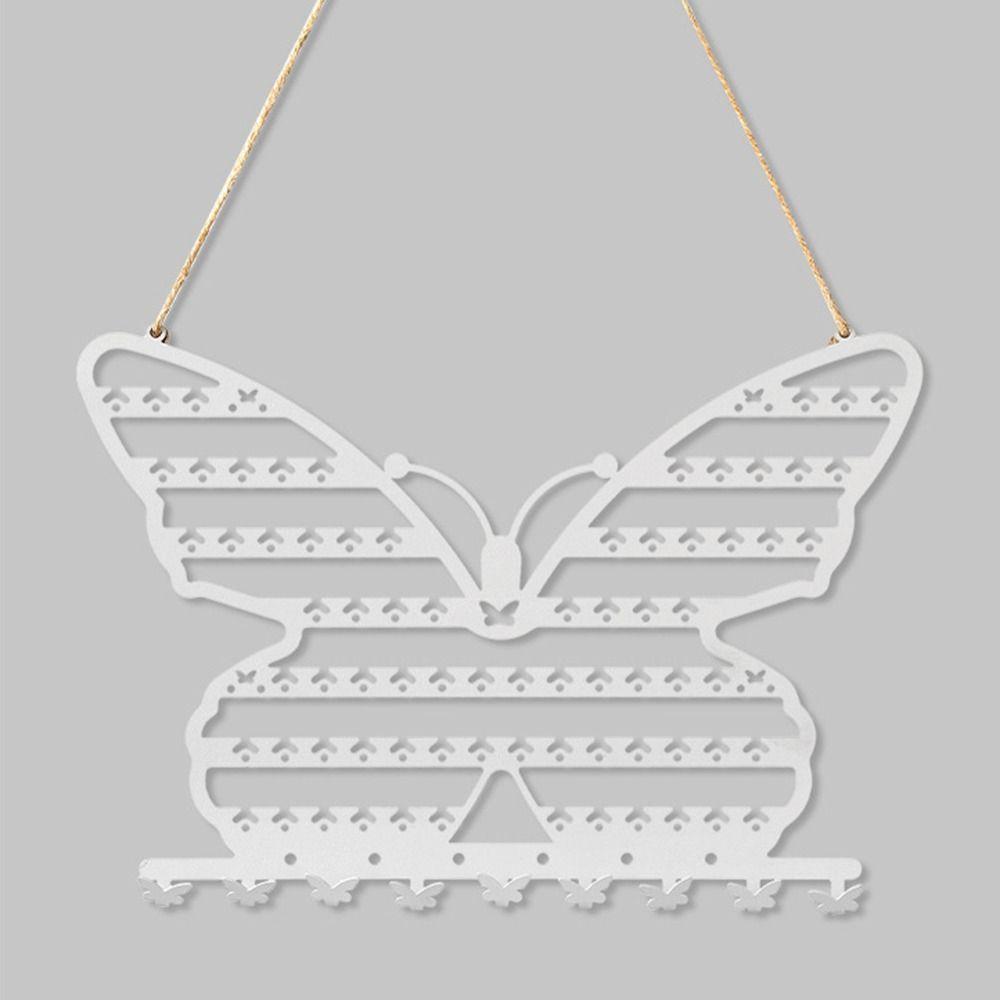 Butterfly Shape Butterfly Necklace Wall Holder Hollow Hanging Jewelry Display Stand Bracelets