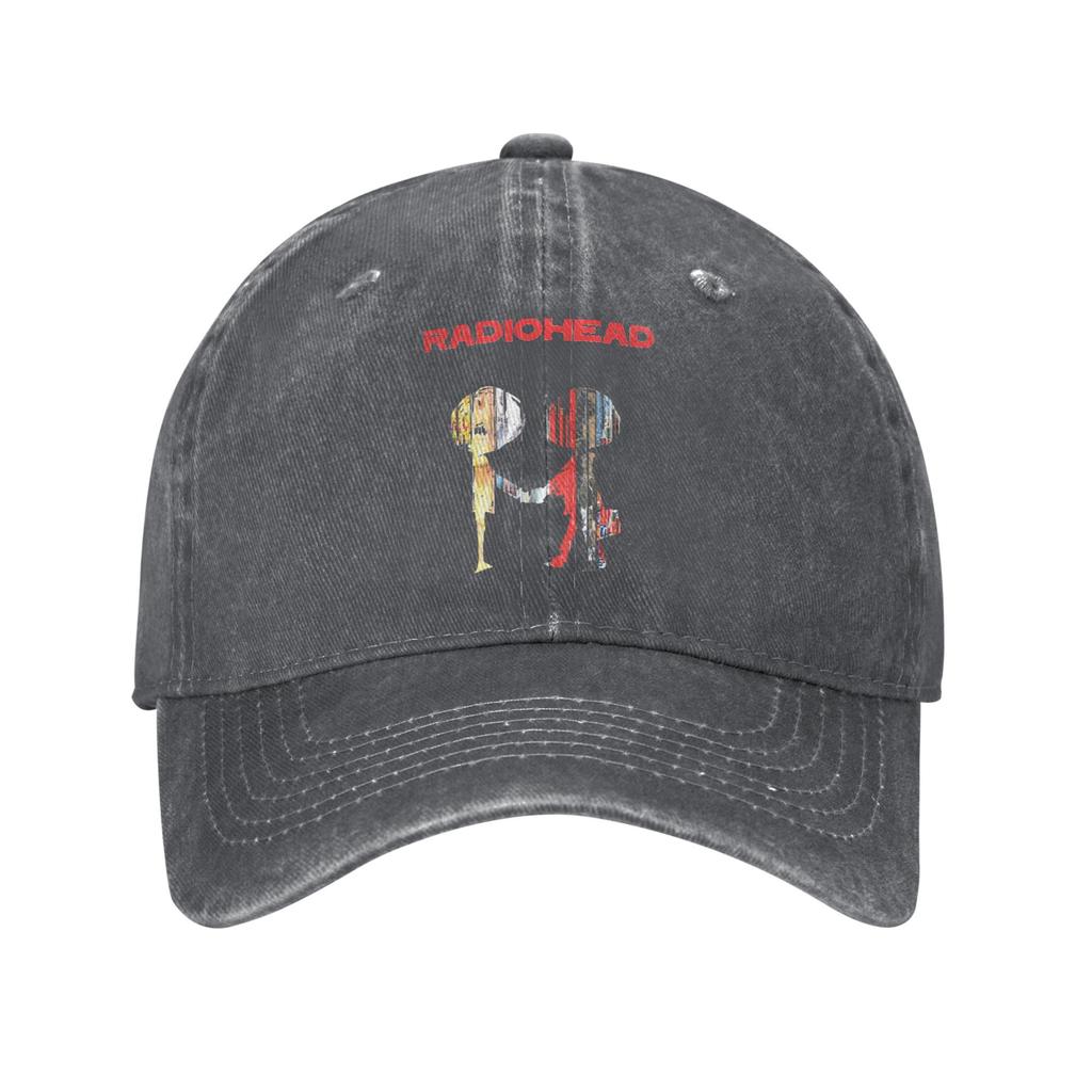 Radiohead groupe de musique rock Casquettes imprimées Pour Unisexe Coton Chapeau de camionneur Vêtements de loisirs Casquette de baseball Ajustable