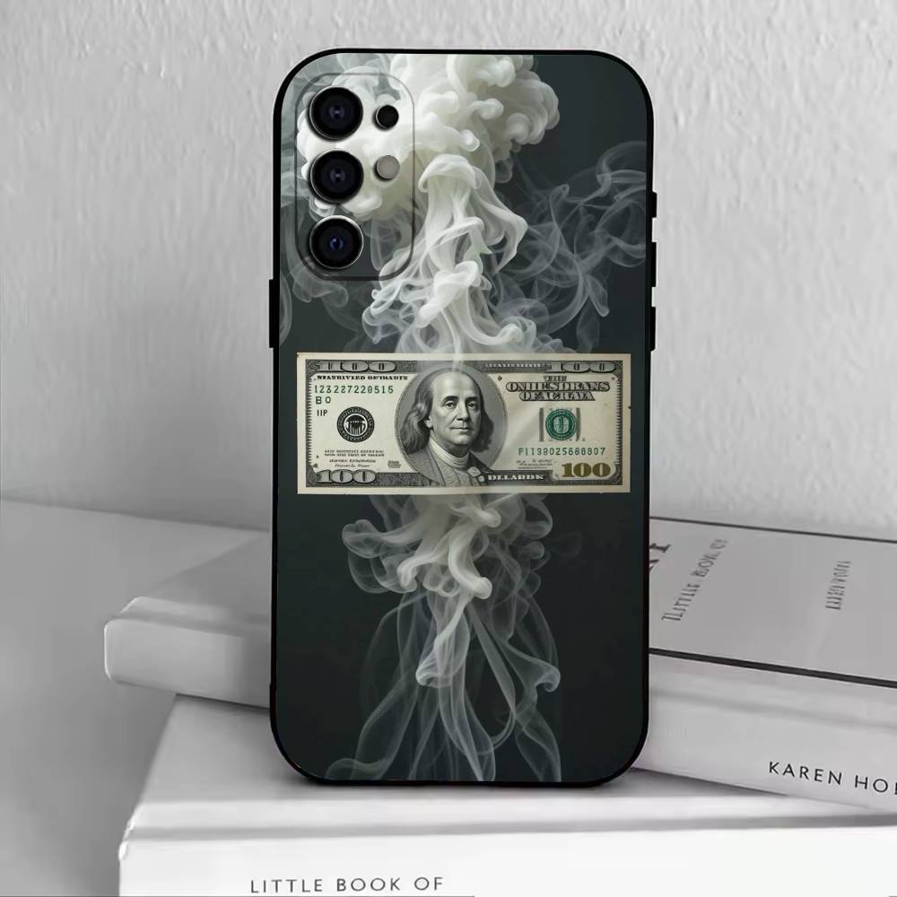 The-Money-M  Phone Case For Samsung S25,S24,S21,S22,S23,S30,Ultra,S20,Plus,Fe,Soft Silicone Black Cover