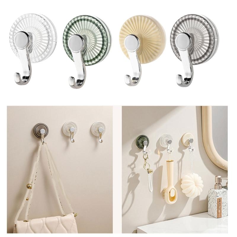 Functional Suction Cup Hooks Bathroom Towel Hangers Sturdy No Drill Installation For Wet Area Home Storage