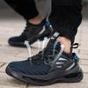Leichte Arbeitssneaker Herren ermüdungshemmende Arbeitsschuhe mit Stahlkappe Schutzschuhe mit Metallkappe durchtrittsichere Arbeitsstiefel