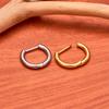 G23 Titanium Piercing 16G/18G 8/10/12mm Nose Ring D Shape Segment Ring Clicke Cartilage Tragus Helix Lip Piercing Body Jewelry