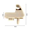 1 / 2 Stück Beige Auto Sonnenblendenclip Haken Halterung Aufhänger Ersatz Sonnenblendenhalterung 735411088 Für Fiat Grande Punto Usw