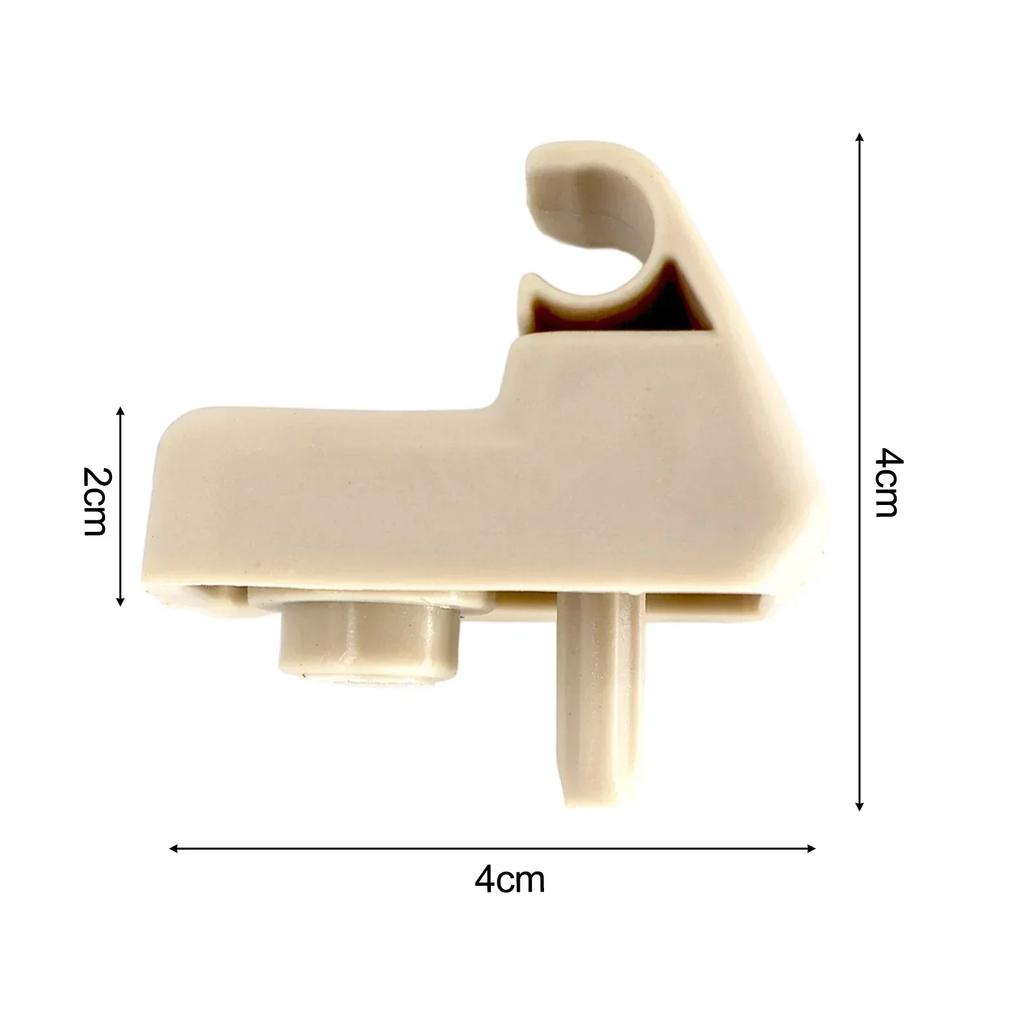 1 / 2 Stück Beige Auto Sonnenblendenclip Haken Halterung Aufhänger Ersatz Sonnenblendenhalterung 735411088 Für Fiat Grande Punto Usw