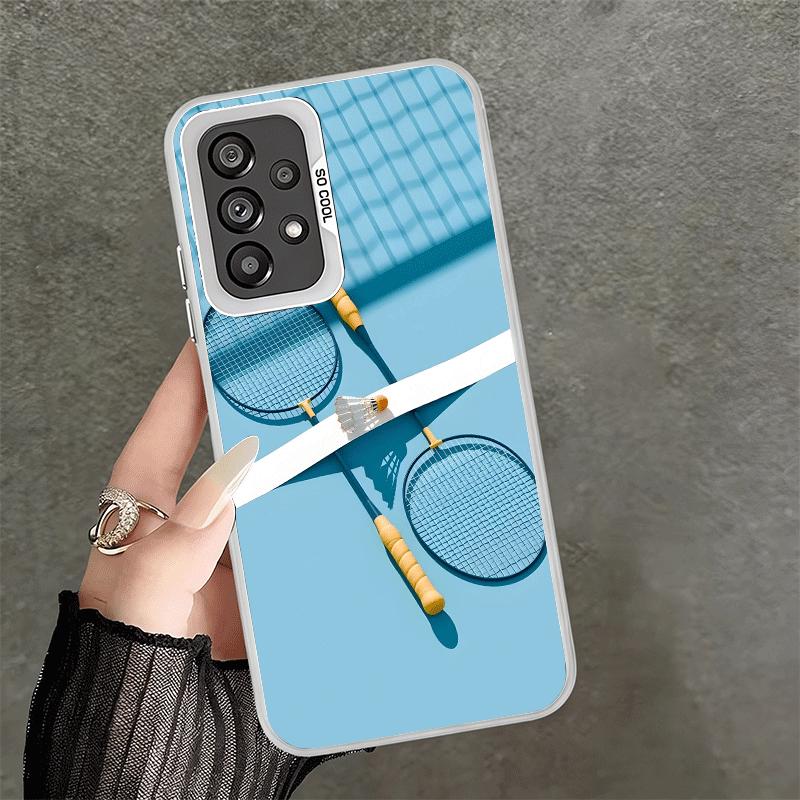 

Badminton Sport Soft Phone Case for Samsung A17 A16 A15 A14 A13 A57 A56 A55 A54 A53 A37 A36 A35 A34 A33 A26 A25 A24 A23 A52 Samsung A53