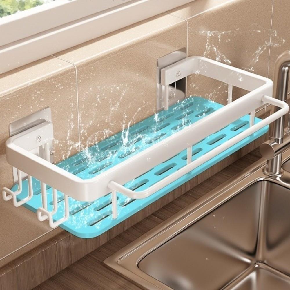 Aluminum Kitchen Storage Rack with Tray Storage Organizer  Household Organization