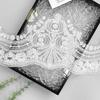 White Mesh Hollowed-Out Embroidery Barcode Versatile Clothing Dress Dress Hemline Decorative Lace Accessories