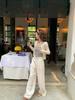 Heavy Craftsmanship Pleated Cotton-Linen Straight-Leg Pants, Spring/Summer 2026.