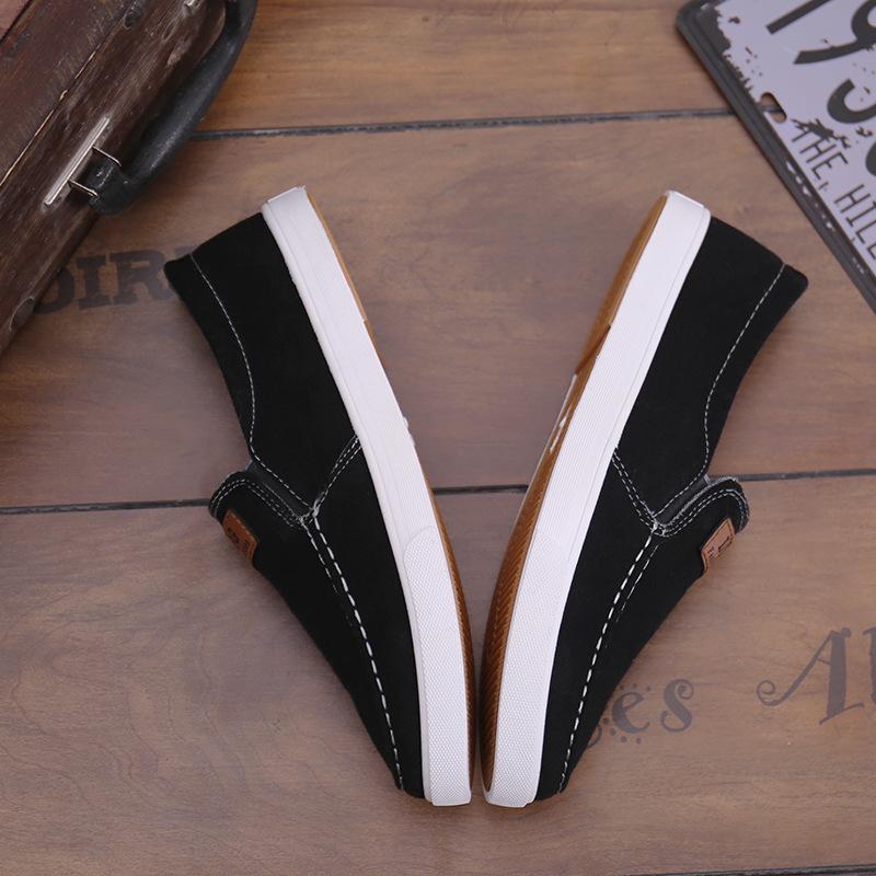 New Spring Canvas Shoes Men Denim Casual Old Beijing Cloth Shoes Men Lazy One Foot Shoes