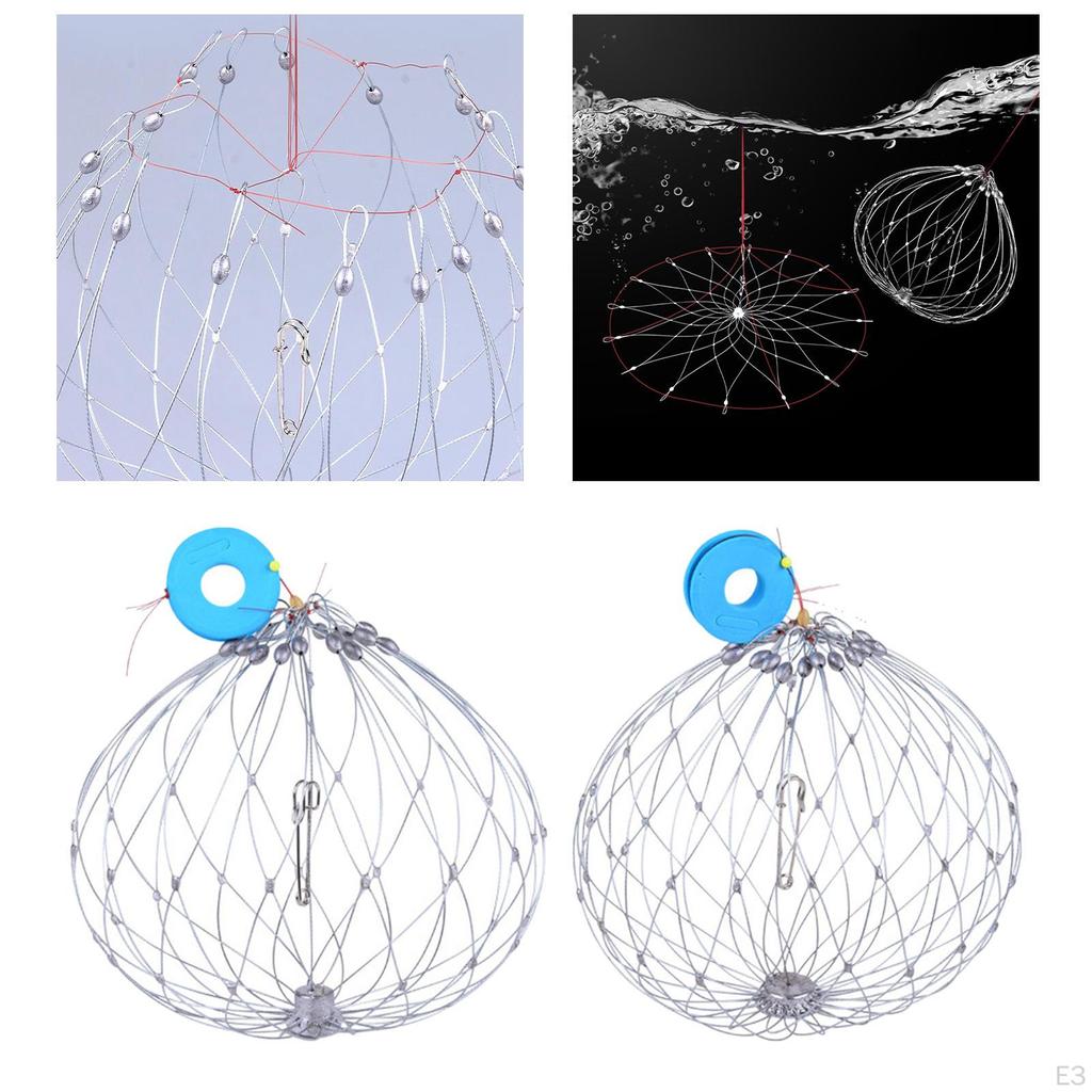 Fishing Crab Trap Net Automatic Open Closing Fish Cage