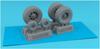 Armory 1/32 Hawker Siddeley/BAe Harrier GR.1/3/FRS.1/FA.2/AV-8A/C Weight-Deforming Wheels for Plastic Model Kits (AMRAW32404)