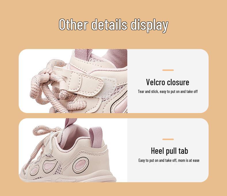 Happy Bear Kids Breathable Mesh Sneakers - Comfortable Spring & Autumn Sports Shoes for Children