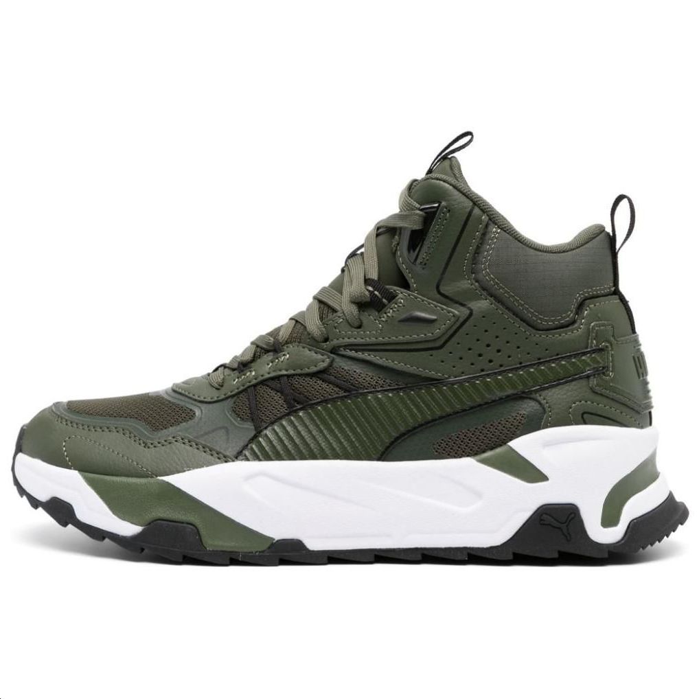 

Puma Trinity Mesh Fabric Polyester Comfortable Trendy Durable High-Top Lifestyle Casual Shoes Men Casual Shoes Green 392327-02 40.5