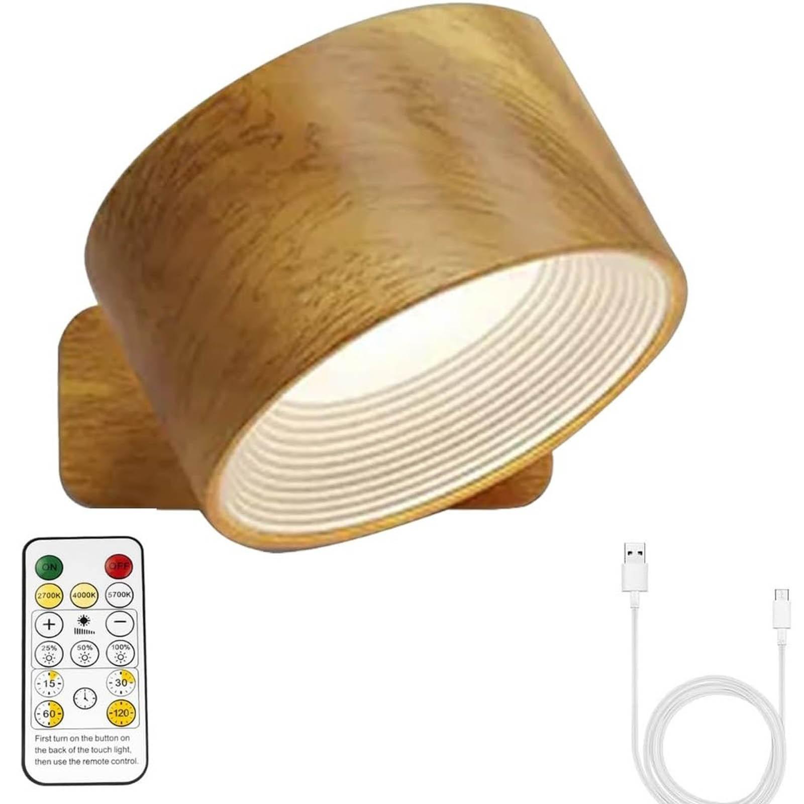 

USB-зарядка настенный светильник светодиодный прикроватный светильник для чтения книг перезаряжаемый портативный регулируемый ночник магнитный светильник для шкафа One Size