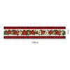 180CM Christmas Tablecloth Polyester Rectangular Snowflake Table Cover For Christmas Navidad Dinner Table Decoration Supplies
