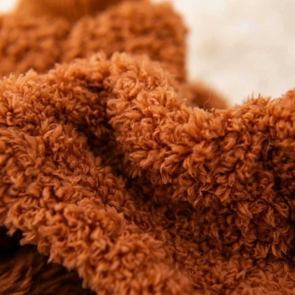 Cozy Dog Plush Jumpsuit Soft Fleece Winter Dog Clothes Four Legged Plush Coat  Daily Walk