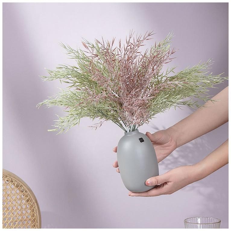 Bamboo Leaf Grass Accessories Mist Artificial Flower Home Decoration Wedding Handheld Flowers Plant Wall Fake Flowers Shooting Props