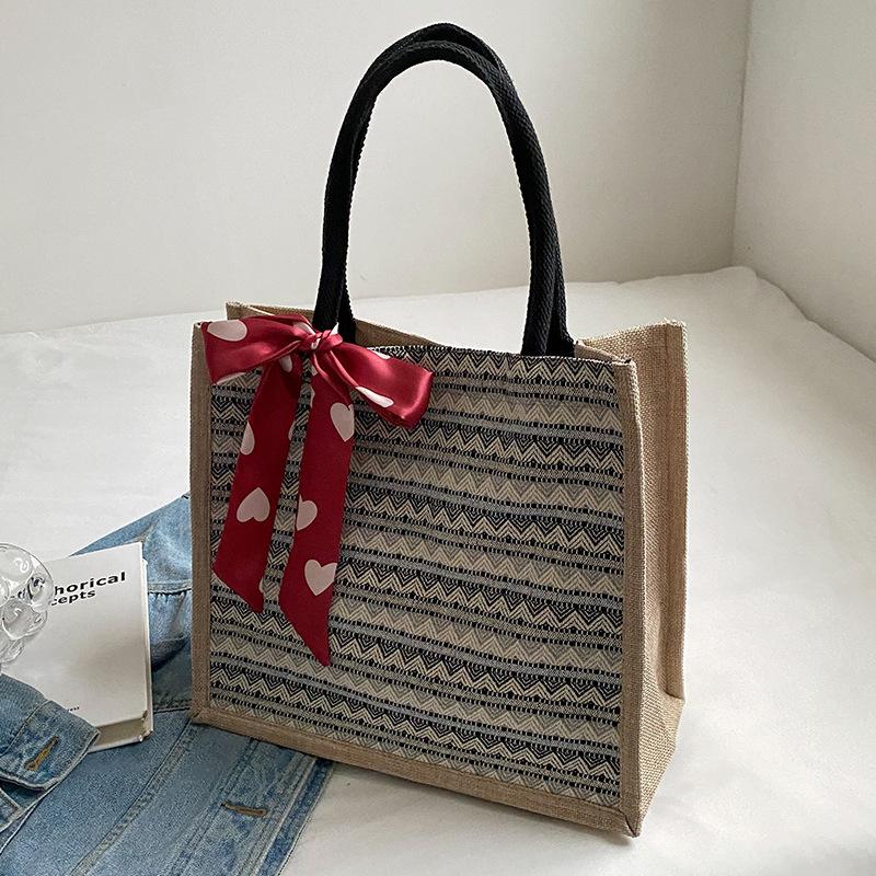 

Этнический стиль ретро льняная сумка-тоут женская большая вместительная сумка через плечо модная сумка для мамочек классная сумка через плечо