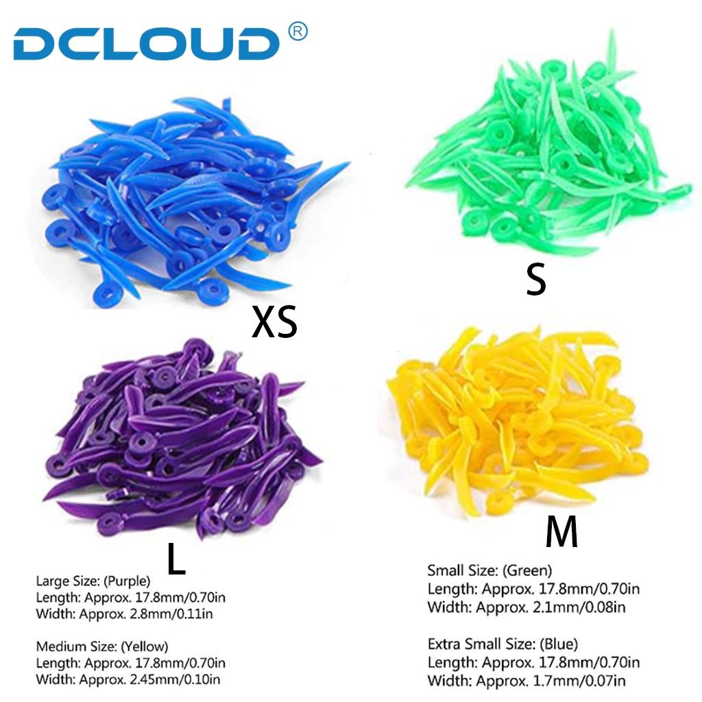4Sizes Disposable Dental Tooth Gap Wedges with End Circular Holes Plastic Interdental Wedge Dental Matrix Wedge For Oral Care 3