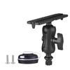 Fish Finder Mount with Rectangular Base Adjustable Kayak Rail Installation System Fishing Accessories