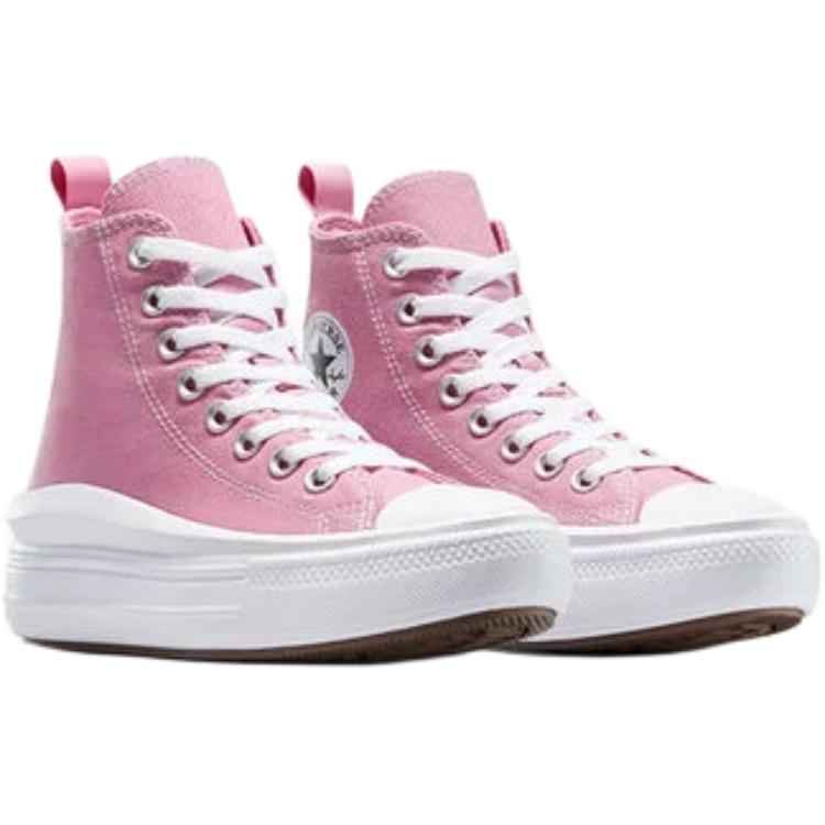 Converse Chuck Taylor All Star Move Platform High GS Cliffside Rose Kids Sneakers Pink White Black A13128C