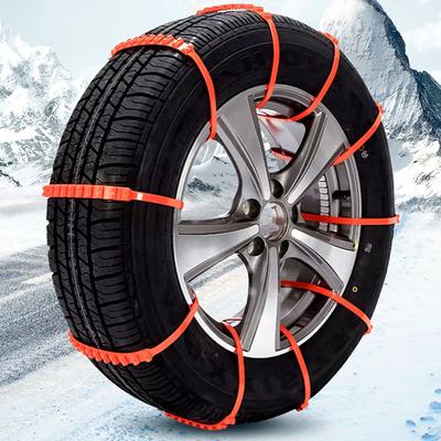 10 Peças Corrente Antiderrapante de Plástico para Pneu de Carro Laços Antiderrapantes Corrente Antiderrapante de Emergência para Neve Lama para Carros Artefato de Bloqueio Universal