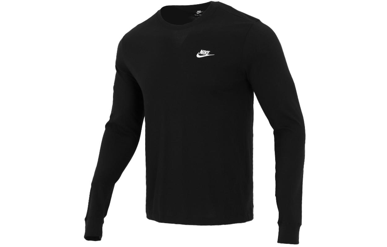 

Nike T Shirts Men s Black Crew Neck Moderate Straight Fit AR5194-010 M