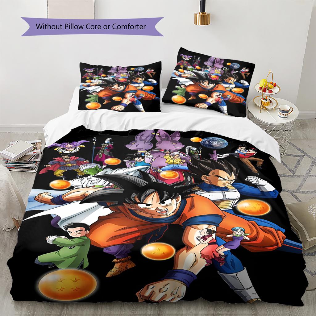 Cartoon Pattern Bedding Quilt Set Quilt Cover Pillowcase Home Decoration Birthday Gift (1 * Duvet Cover + 2 * Pillowcase, Without Core)