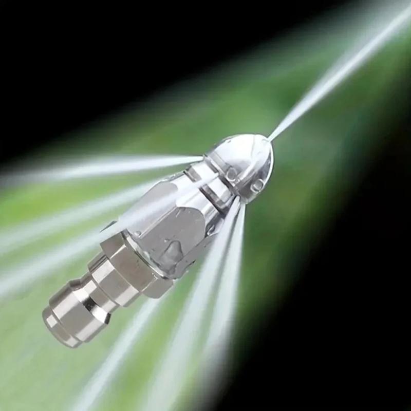 Corrosion Resistant Heavy Duty Drain Jetter Nozzle for High Pressure Washers 4000PSI Capable Lightweight Ergonomic Design