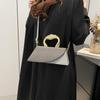 Crocodile Skin Style Girls Handbag Summer Pu Square Shoulder Bag With Phone Pocket For Casual Use