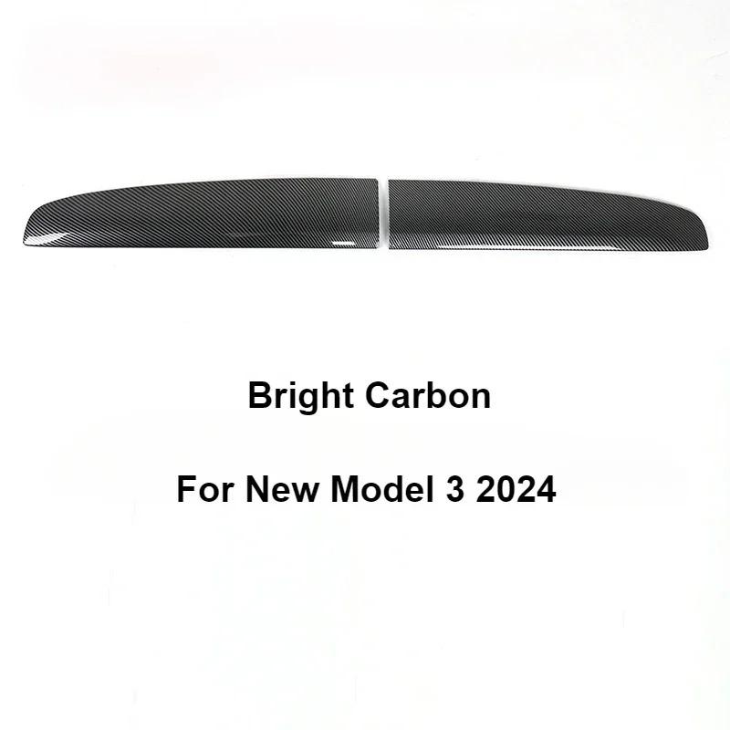 Dashboard Panel for Tesla Model 3 Highland Air Vents White Interior Decorative Shell Cover Sticker Trim Carbon Car Modifications