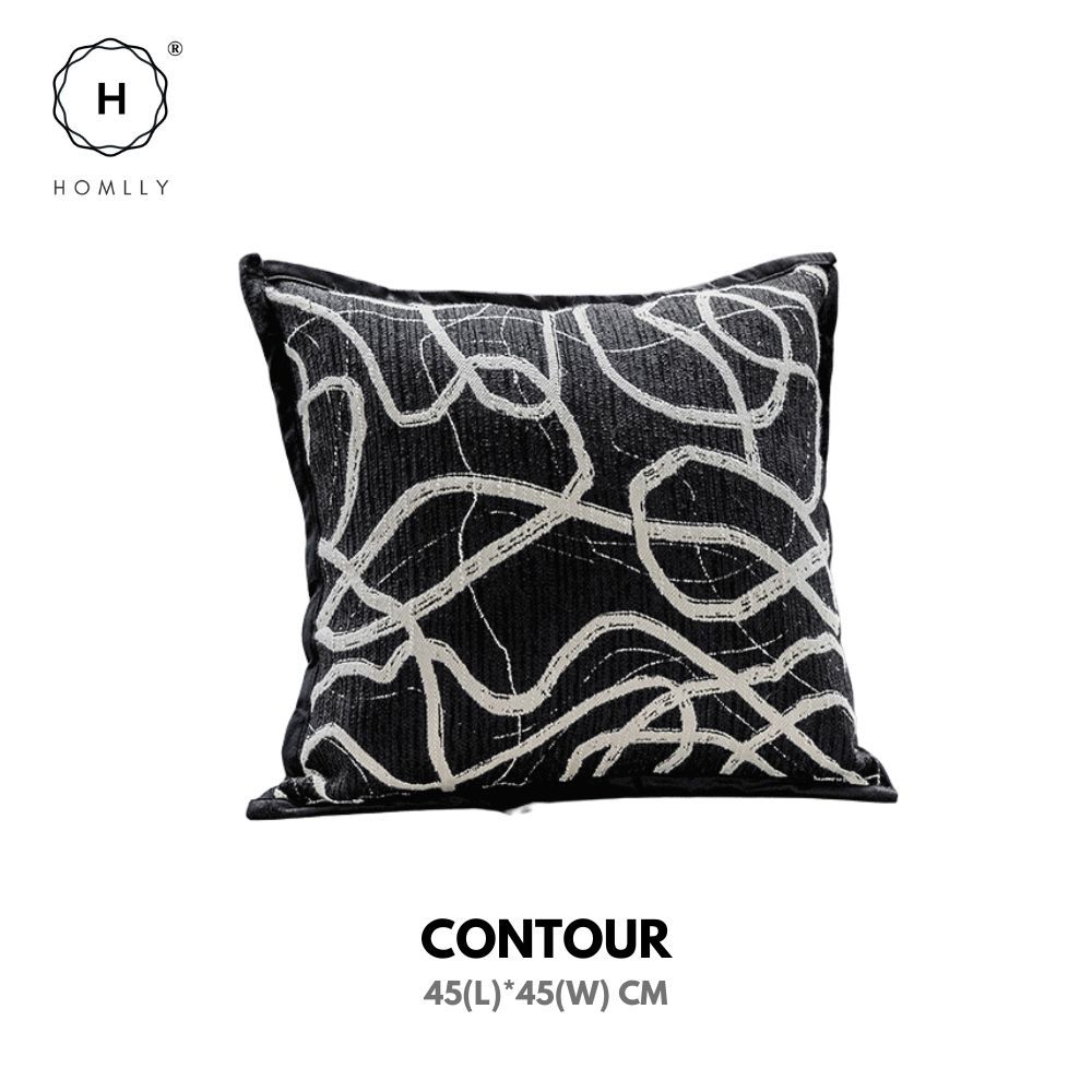 Homlly Houndstooth Decorative Pillow Cushion Covers (Set A) (X2PCS) Contour X2