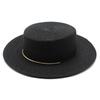 Small Fresh Green Wide Brim Flat Top Top Hat Women's Spring Summer French Sun Beach Sun Hat Color